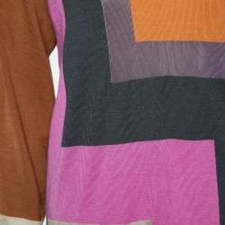 Pre Owned M Missoni Multicolor Wool Shift Dress M