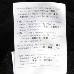 Pre Owned M Missoni Black Textured Knit V-Neck Flared Dress S