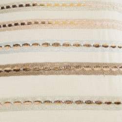 Pre Owned M Missoni Beige Multicolor Patterned Knit Midi Dress S