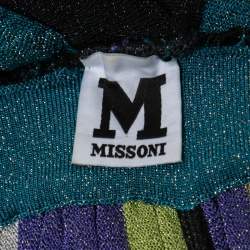 Pre Owned M Missoni Multicolor Striped Lurex Knit Jumpsuit S