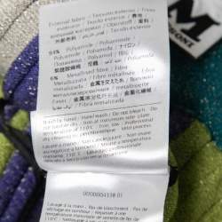 Pre Owned M Missoni Multicolor Striped Lurex Knit Jumpsuit S