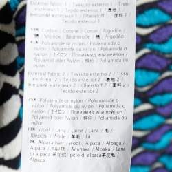 Pre Owned M Missoni Multicolor Patterned Knit Flounce Hem Mini Dress L