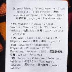 Pre Owned M Missoni Multicolor Geometric Patterned Wool Knit Mini Dress S