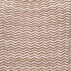 Pre Owned M Missoni Multicolor Chevron Patterned Lurex Knit Long Sleeve Top L