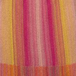 Pre Owned M Missoni Multicolor Striped Patterned Lurex Knit Maxi Skirt M