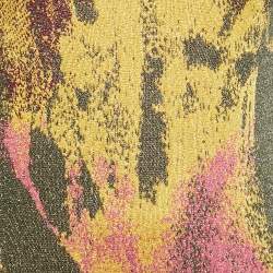 Pre Owned M Missoni Multicolor Patterned Lurex Knit Sleeveless Bodycon Dress M