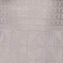 Pre Owned M Missoni Beige Patterned Knit Maxi Dress S