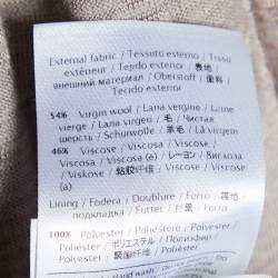 Pre Owned M Missoni Beige Patterned Knit Maxi Dress S