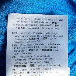 Pre Owned M Missoni Blue Knit Sleeveless Top L