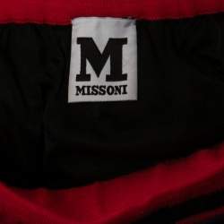 Pre Owned M Missoni Multicolor Patterned Knit Maxi Skirt M