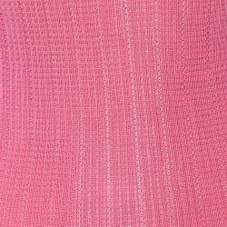 Pre Owned M Missoni Pink Knit V Neck Top M