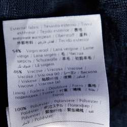 Pre Owned M Missoni Navy Blue Patterned Knit Midi Dress M