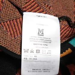 Pre Owned M Missoni Multicolor Patterned Knit Bodycon Dress S
