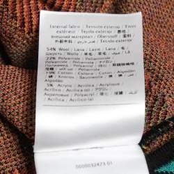 Pre Owned M Missoni Multicolor Patterned Knit Bodycon Dress S