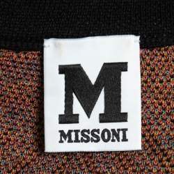 Pre Owned M Missoni Multicolor Patterned Knit Bodycon Dress S