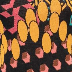 Pre Owned M Missoni Multicolor Patterned Knit Bodycon Dress S