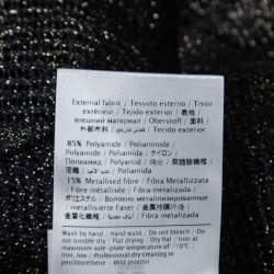 Pre Owned M Missoni Navy Blue Lurex Knit Kimono Sleeve Oversized Top S