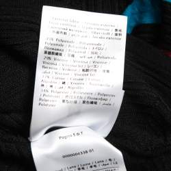 Pre Owned M Missoni Multicolor Patterned Knit Open Front Cardigan L