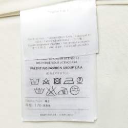 Pre Owned M Missoni Pale Yellow Lurex Chevron Knit Sleeveless Dress M