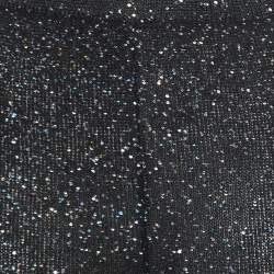 Pre Owned M Missoni Collection Black Sequined Knit Palazzo S