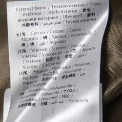 Pre Owned M Missoni Military Green Patterned Knit Maxi Skirt S