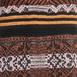 Pre Owned M Missoni Multicolor Patterned Lurex Knit Sleeveless Midi Dress S