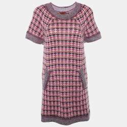 Pre Owned Missoni Multicolor Wool & Mohair Knit Shift Dress M