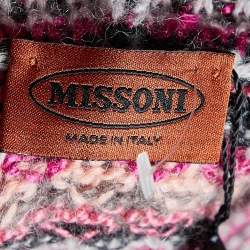 Pre Owned Missoni Multicolor Wool & Mohair Knit Shift Dress M