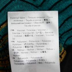 Pre Owned M Missoni Multicolor Patterned Crochet Knit Maxi Dress M