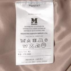 Pre Owned M Missoni Beige Patterned Lurex Knit Sleeveless Maxi Dress M