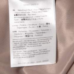 Pre Owned M Missoni Beige Patterned Lurex Knit Sleeveless Maxi Dress M