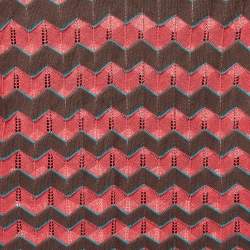 Pre Owned M Missoni Pink/Multicolor Patterned Knit Long Sleeve Maxi Dress S