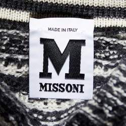 مملوكة مسبقًا M Missoni Black Tweed Effect Wool Knit Mini Skirt M