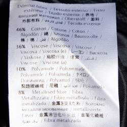 Pre Owned M Missoni Brown Lurex Knit Chevron Pattern Palazzo Pants M