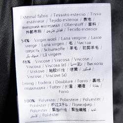 Pre Owned M Missoni Black Wool Patterned Knit Maxi Skirt L