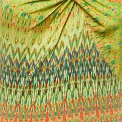 Pre Owned M Missoni Multicolor Knit Twisted Sleeveless Maxi Dress L 