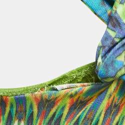 Pre Owned M Missoni Multicolor Knit Twisted Sleeveless Maxi Dress L 