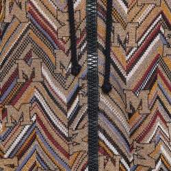 Pre Owned M Missoni Multicolor Lurex Knit Hooded Jacket S