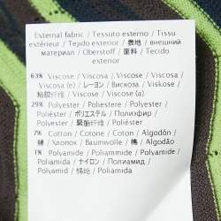 Pre Owned M Missoni Multicolor Patterned Knit Long Sleeve A-Line Top S