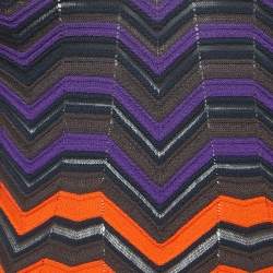 Pre Owned M Missoni Multicolor Patterned Knit Long Sleeve A-Line Top S