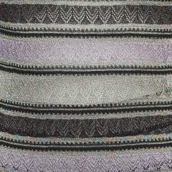 M Missoni Collection Purple Lurex Knit Top Pant Set S