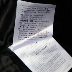 Pre Owned M Missoni Brown & Black Patterned Lurex Knit Maxi Skirt L