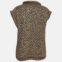 Pre Owned M Missoni Multicolor Lurex Knit Sleeveless Sweater S