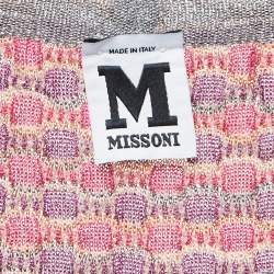 M Missoni Multicolor Patterned Knit Top Shrug Set L