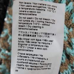 مملوكة مسبقًا M Missoni Blue Cotton Blend Knit Cropped Cardigan S