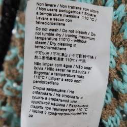 مملوكة مسبقًا M Missoni Blue Cotton Blend Knit Cropped Cardigan S