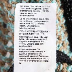 مملوكة مسبقًا M Missoni Blue Cotton Blend Knit Cropped Cardigan S