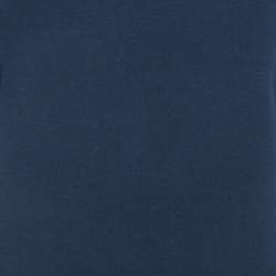 Pre Owned M Missoni Navy Blue Cotton Blend Knit Buttoned Sleeve Detail T-Shirt S