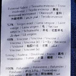 Pre Owned M Missoni Dark Blue Wool Knit Mini Skirt M