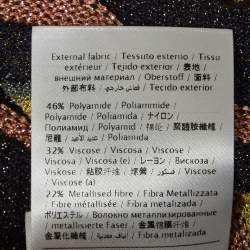 Pre Owned M Missoni Multicolor Chevron Knitted V-Neck Top S